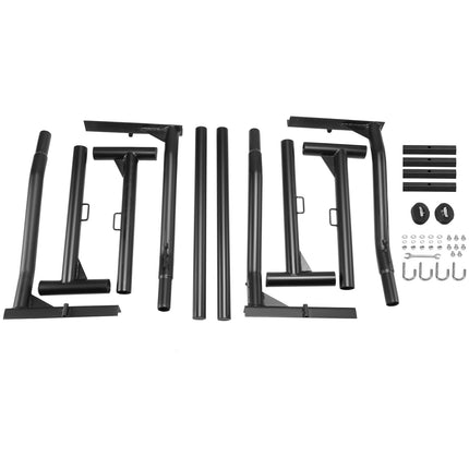 Truck Ladder Rack, 46-71 In Extendable, 800 lb Steel
