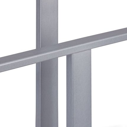 T-shaped gray towel rack