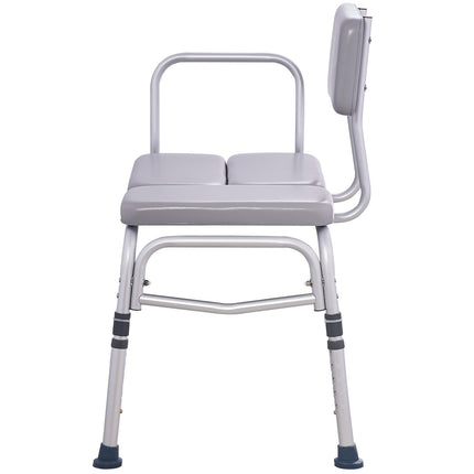 Tub Transfer Bench 500 lb, Padded Seat, Adjustable Height