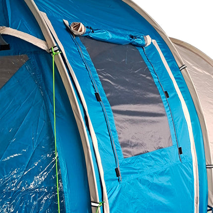 4-person tunnel tent - UV protection, 2 rooms, waterproof