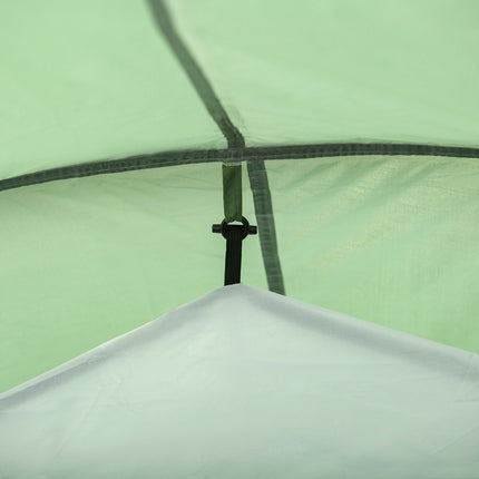 Tunnel camping tent, 2-3 people, waterproof, dark green