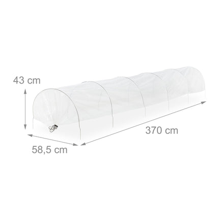 Tunnel greenhouse garden 3.7 m