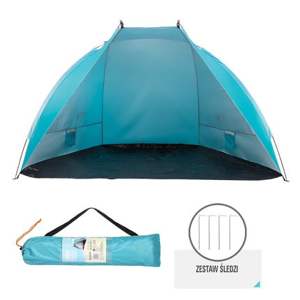 Turquoise Beach Tent 260x120x120 cm, UV Protection