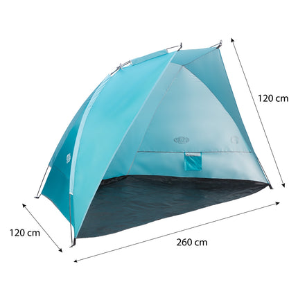 Turquoise Beach Tent 260x120x120 cm, UV Protection