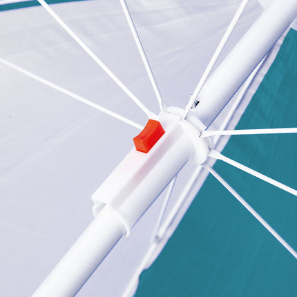 Turquoise Beach Umbrella, 180 cm, UV Protection