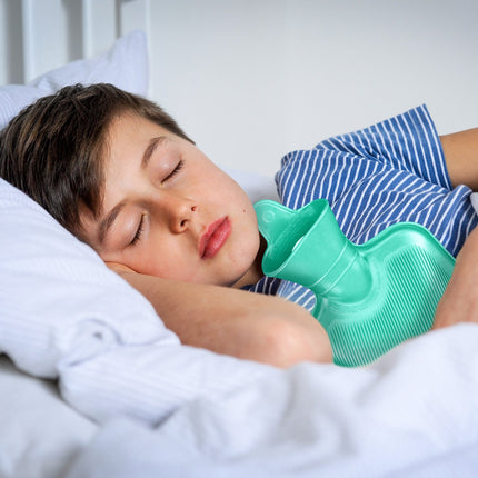 Turquoise Hot Water Bottle 1L – Leak-Proof, Pain Relief