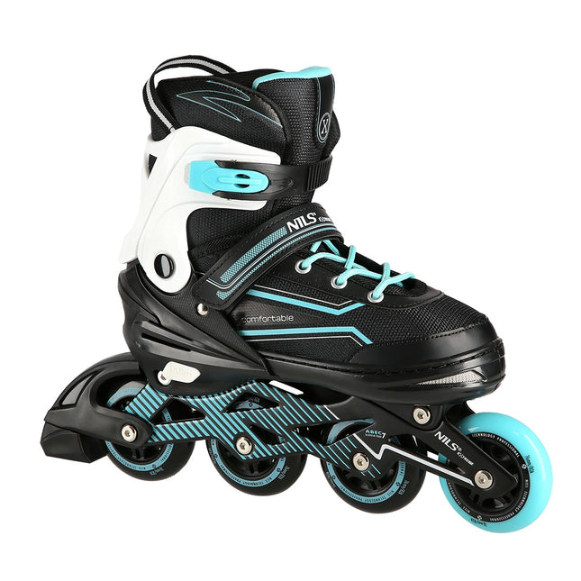 Turquoise inline skates, maat L (39-42)