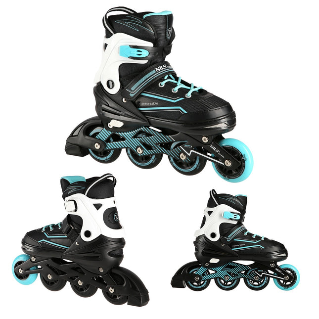 Turquoise In-Line Skates, Size M (35-38)