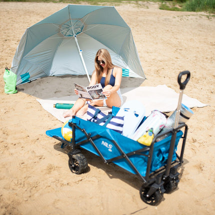 Turquoise XL Beach Umbrella, 220 cm