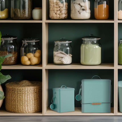 Turquoise lunch box set of 2