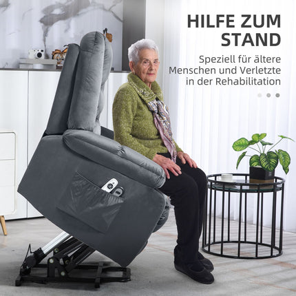 Electric recliner with massage, heating and footrest