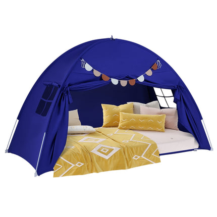 Twin Bed Canopy Tent for Kids, Foldable with 2 Windows