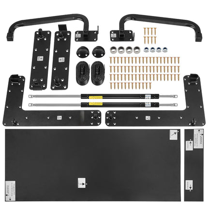 Twin Vertical Murphy Bed Hardware Kit With Gas Struts