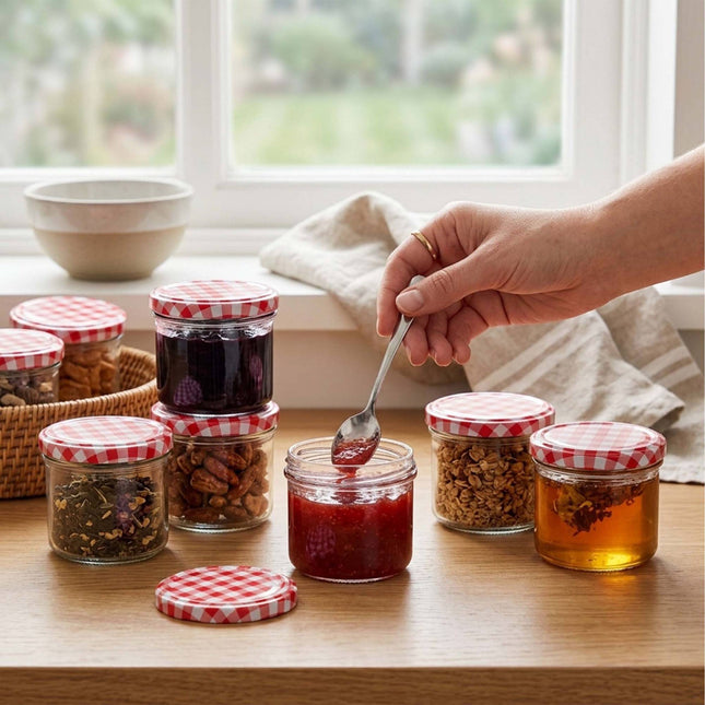 Twist-Off Preserving Jars, 220 ml, Airtight Lids