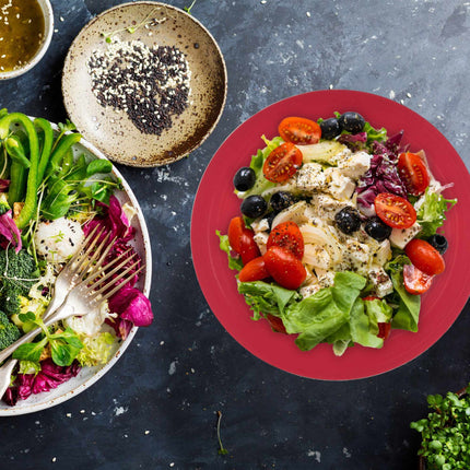 Two-Tone Stainless Steel Serving Bowl