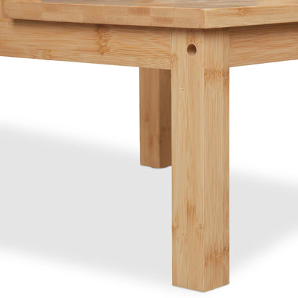 Two-part step stool made of bamboo