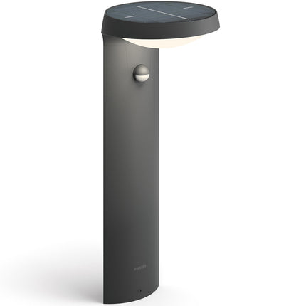 Tyla Pedestal Solar cell IR sensor Ultra Efficient LED 255lm IP44 Anthracite