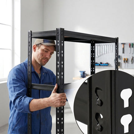 Tyre Rack, Steel, Adjustable Shelves, Floor-Safe Feet