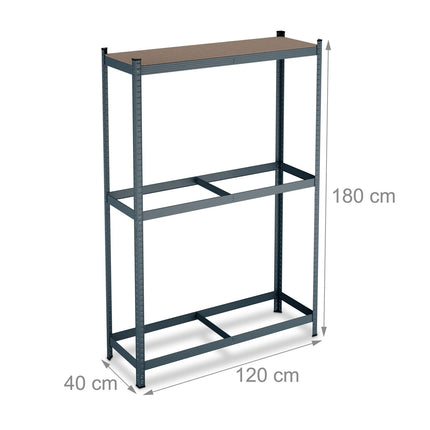 Tyre Rack for 8 Tyres, Adjustable Steel Shelves