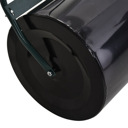 Grass roller 40cm, fillable metal - water/sand, black