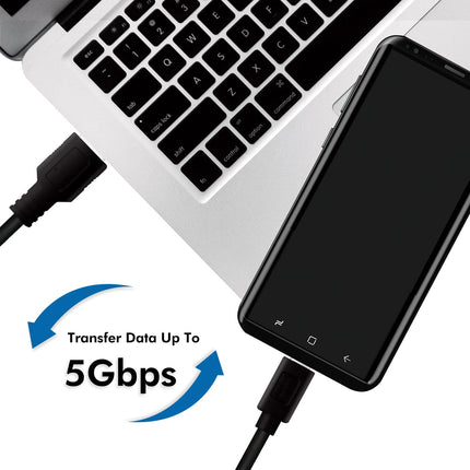 USB 3.2 Gen1 USB - USB-C 15W 3m Black
