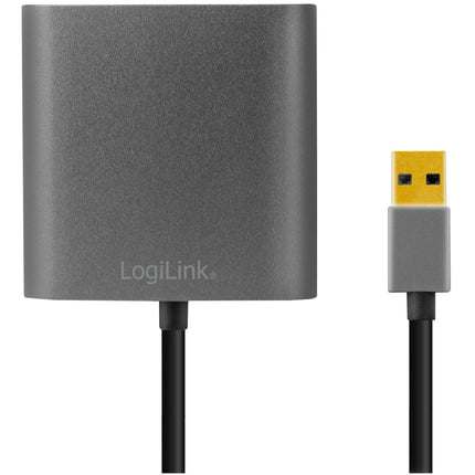 USB-A 3.0 -> HDMI-Female + VGA-Female Adapter