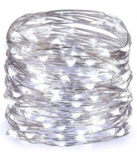 USB Christmas tree lights - 300 LED wires, cold white