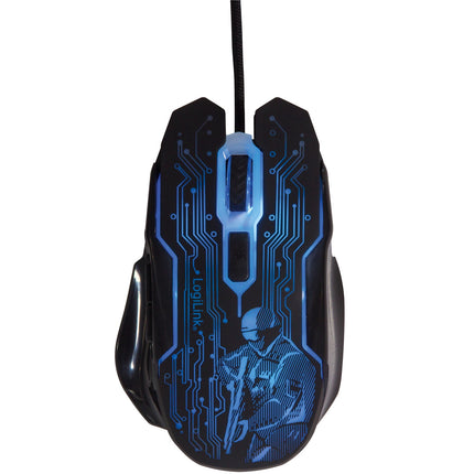 USB Gaming Mouse, 2400 DPI, 6 Buttons, LED Indicator