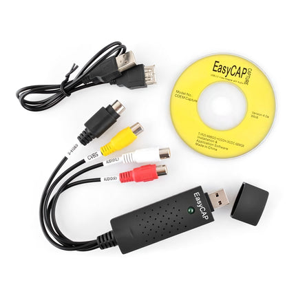USB Video Grabber for VHS with S-Video and Composite Input, Windows 7/8, USB 2.0
