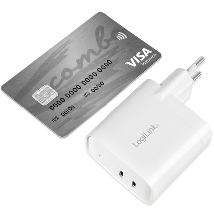 USB charger 2 x USB-C PD 40W GaN