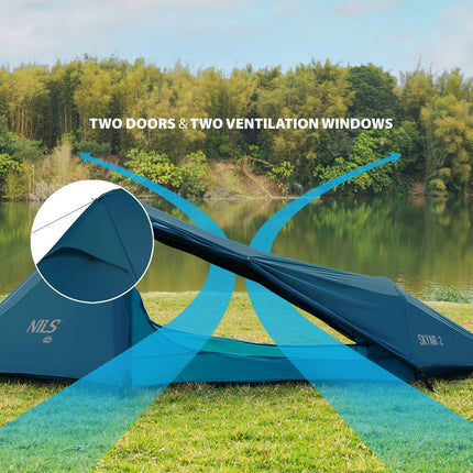 Ultra Light 2-Person Tent, Blue