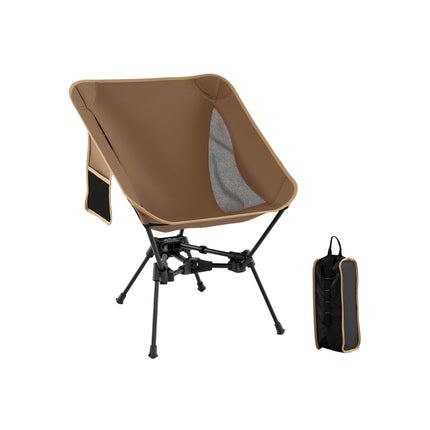 Ultralight Folding Camping Chair with Side Pocket, 150kg Capacity