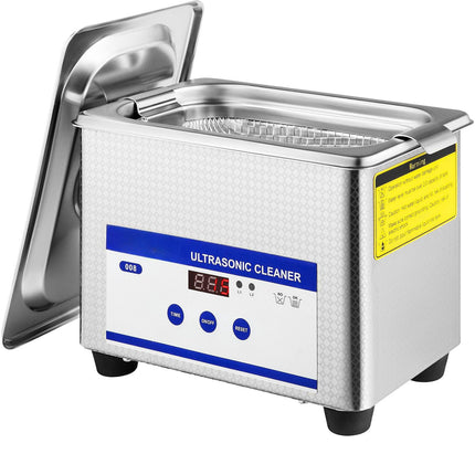 Ultrasonic Cleaner 0.8L, Digital Timer, Stainless Steel