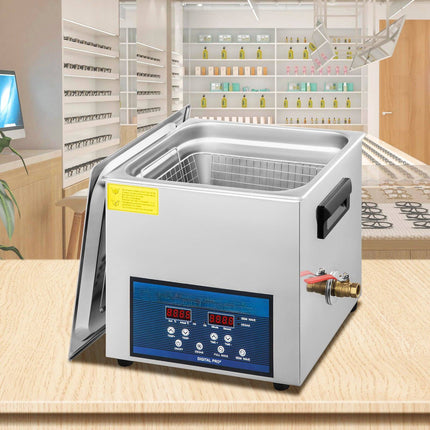 Ultrasonic Cleaner 10L, 28/40kHz Dual Frequency, Heater