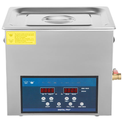 Ultrasonic Cleaner 10L, 28/40kHz Dual Frequency, Heater