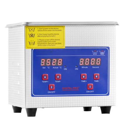 Ultrasonic Cleaner 1.3L, 40kHz, Digital Timer, Heater