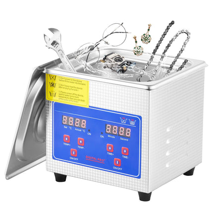 Ultrasonic Cleaner 1.3L, 40kHz, Digital Timer, Heater