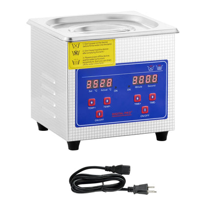 Ultrasonic Cleaner 1.3L, 40kHz, Digital Timer, Heater