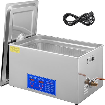 Ultrasonic Cleaner 22L, 40kHz, Heater Timer, Steel