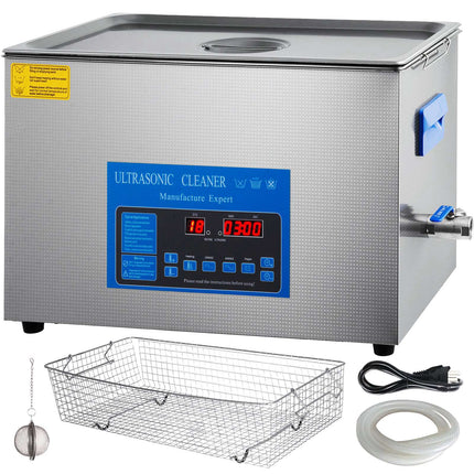 Ultrasonic Cleaner 22L, Dual Frequency 28/40kHz, Heater