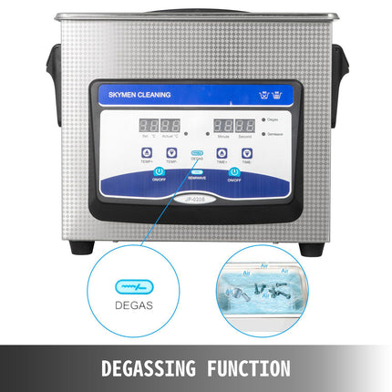 Ultrasonic Cleaner 3.2L, Digital Heater Timer, 40kHz