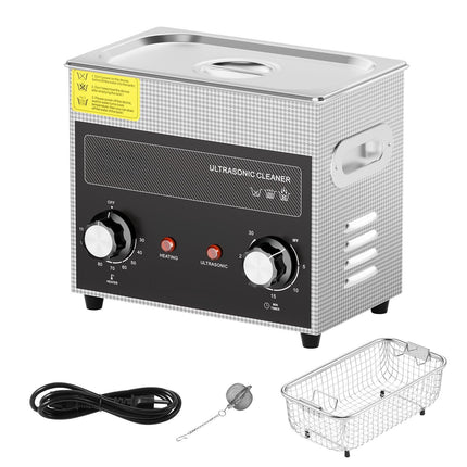 Ultrasonic Cleaner 3L with Heater, Timer and Basket 120W