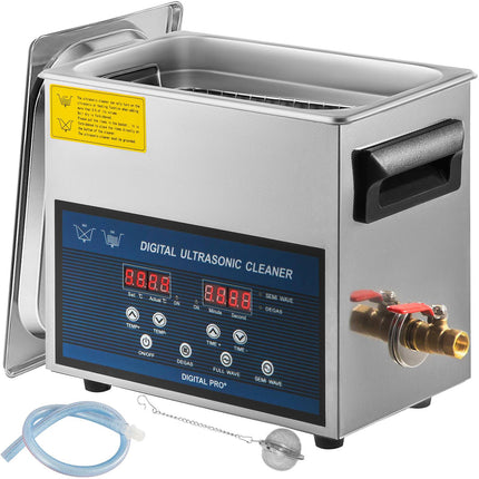 Ultrasonic Cleaner 6L, 28/40kHz, Heater, Timer