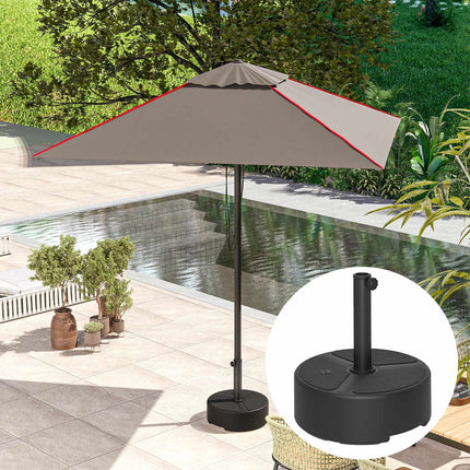Umbrella Base Stand, HDPE, 20kg, Fits 38-48mm Poles