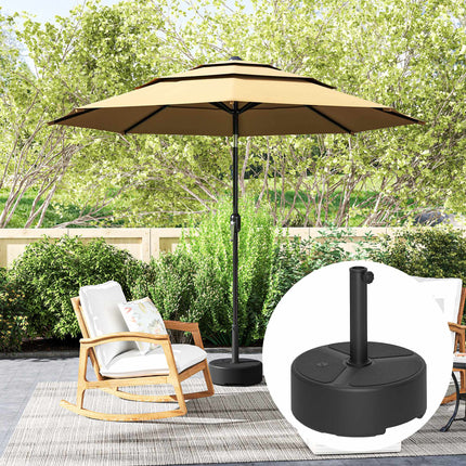 Umbrella Base Stand, HDPE, 20kg, Fits 38-48mm Poles