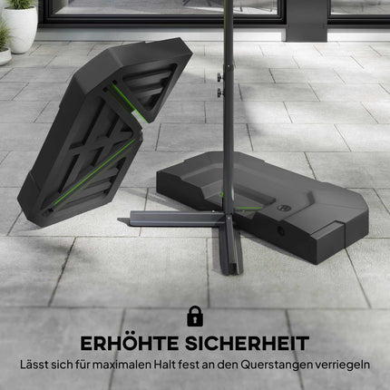 Umbrella Base Weights, 2-Piece, HDPE, 80-105 kg Capacity