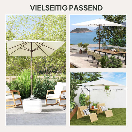 Umbrella Cover for 200x300 cm Frames, UV 50+, Beige