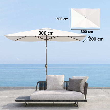 Umbrella Cover for 200x300 cm Frames, UV 50+, Beige