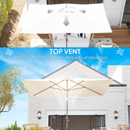Umbrella Cover for 200x300 cm Frames, UV 50+, Beige