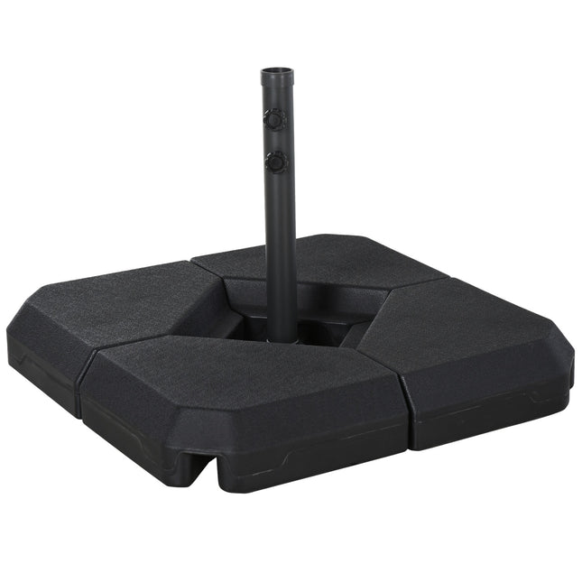 Black HDPE umbrella stand - durable and elegant